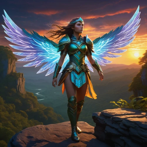 guardian angel,archangel,show off aurora,stone angel,the archangel,goddess of justice,winged,angel wing,winged heart,garuda,fire angel,athena,harpy,angel,blue enchantress,female warrior,fantasy woman,angel wings,symetra,phoenix,Art,Artistic Painting,Artistic Painting 30