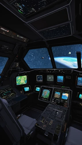 the interior of the cockpit,cockpit,ufo interior,flight instruments,spaceship space,space shuttle columbia,shuttle,space voyage,flight engineer,instrument panel,spacewalk,simulator,space shuttle,dashboard,kerbin planet,approach,aircraft cabin,kerbin,out space,carrack,Illustration,Retro,Retro 16
