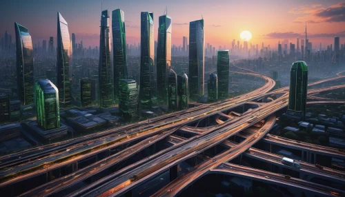 futuristic landscape,futuristic architecture,urbanization,dubai,smart city,fantasy city,industrial landscape,city cities,urban development,metropolis,futuristic,cities,terraforming,city blocks,sci - fi,sci-fi,fleet and transportation,city scape,cityscape,scifi,Illustration,Realistic Fantasy,Realistic Fantasy 06