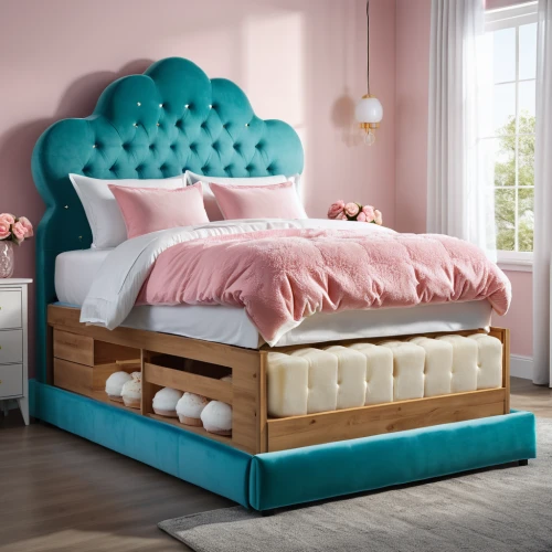 bed frame,baby bed,bed,infant bed,canopy bed,bunk bed,furnitures,waterbed,soft furniture,sofa bed,color turquoise,mattress,bedding,pastel colors,pallets,wooden pallets,pallet pulpwood,chaise longue,bedroom,bed linen,Photography,General,Realistic
