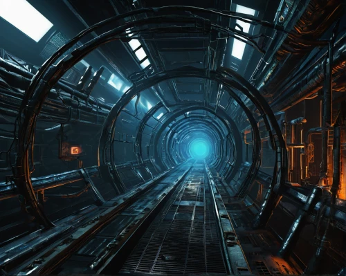 descent,industrial tubes,spaceship space,wormhole,scifi,tubes,sci - fi,sci-fi,sci fi,deep space,passage,mining facility,space station,tube,lost in space,warp,stargate,capsule,tunnel,sci fi surgery room,Conceptual Art,Daily,Daily 05