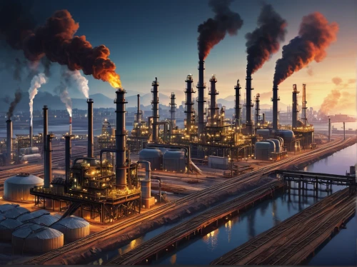 industrial landscape,refinery,petrochemical,petrochemicals,oil industry,chemical plant,industrial plant,heavy water factory,industries,industry 4,oil platform,industry,factories,environmental pollution,industrial tubes,oil barrels,industrial area,industrial,steel mill,offshore drilling,Art,Artistic Painting,Artistic Painting 38