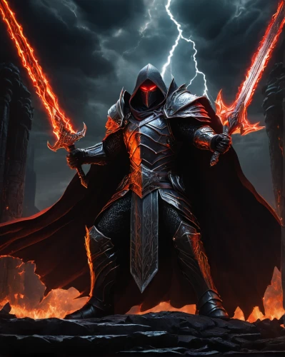 cleanup,god of thunder,destroy,templar,massively multiplayer online role-playing game,vader,fire background,magma,death god,wall,maul,darth maul,crusader,aaa,shredder,grimm reaper,dodge warlock,diablo,warlord,splitting maul,Conceptual Art,Oil color,Oil Color 05