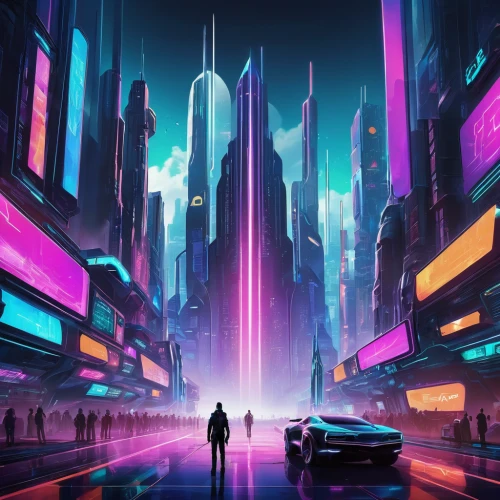 futuristic landscape,cyberpunk,futuristic,cityscape,metropolis,fantasy city,scifi,dystopian,sci - fi,sci-fi,colorful city,sci fiction illustration,vast,dystopia,neon arrows,city,ultraviolet,cities,tokyo city,vapor,Unique,Design,Logo Design