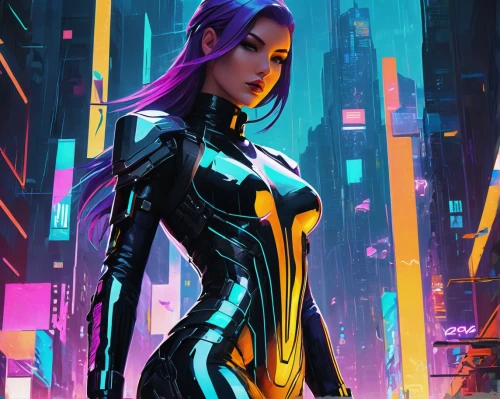 cyberpunk,sci fiction illustration,cg artwork,nova,catwoman,ultraviolet,futuristic,electro,superhero background,symetra,widowmaker,scifi,cyber,sprint woman,sci fi,cybernetics,transistor,sci-fi,sci - fi,black widow,Art,Artistic Painting,Artistic Painting 46