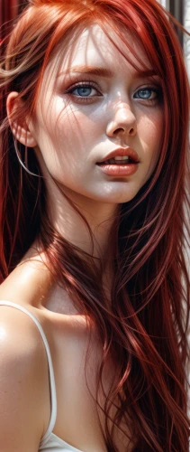 redhead doll,redheads,red-haired,artificial hair integrations,red head,redhair,redheaded,redhead,red hair,image manipulation,female model,hair coloring,photoshop manipulation,red skin,gradient mesh,woman face,management of hair loss,realdoll,woman's face,women's eyes