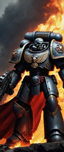 iron mask hero,gundam,centurion,fire background,god of thunder,dreadnought,crusader,firebrat,war machine,kryptarum-the bumble bee,armored,mg j-type,battlecruiser,heavy armour,skylanders,scorch,fire master,black warrior,explosion destroy,ninjago,Conceptual Art,Fantasy,Fantasy 19