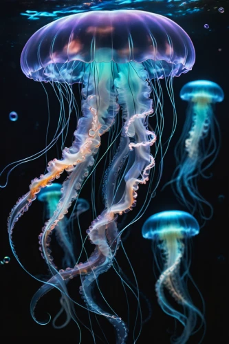 jellyfish,jellyfish collage,sea jellies,cnidaria,jellyfishes,lion's mane jellyfish,box jellyfish,jellies,bioluminescence,portuguese man o' war,sea life underwater,sea animals,marine invertebrates,underwater world,aquarium lighting,undersea,zooplankton,lembeh,sea creatures,underwater background,Photography,Artistic Photography,Artistic Photography 04