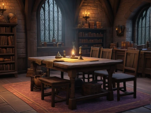 hogwarts,reading room,apothecary,study room,candlemaker,potions,scholar,bookshelves,dandelion hall,parchment,celsus library,librarian,old library,tutoring,candle wick,medieval architecture,bookshop,writing desk,library,medieval,Conceptual Art,Daily,Daily 30