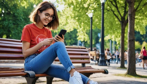woman holding a smartphone,girl sitting,woman eating apple,woman sitting,girl in a long,jeans background,girl in t-shirt,man on a bench,girl with cereal bowl,relaxed young girl,online path travel,women in technology,women clothes,blonde woman reading a newspaper,music on your smartphone,park bench,social media addiction,girl with speech bubble,payments online,woman drinking coffee,Conceptual Art,Daily,Daily 11