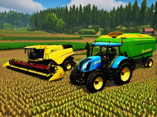 john deere,agricultural machinery,combine harvester,farming,farm tractor,farm pack,sprayer,agricultural machine,aggriculture,tractor,farm set,organic farm,corn harvest,winter wheat,field cultivation,steyr 220,wheat crops,farmlands,grain harvest,yellow machinery,Conceptual Art,Fantasy,Fantasy 15