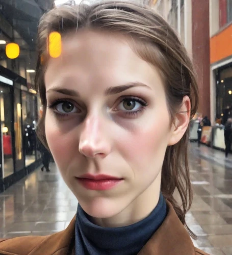 natural cosmetic,eye tracking,woman face,visual effect lighting,wireless headset,the girl at the station,woman's face,head woman,cyborg,beauty face skin,open-face watch,bluetooth headset,wireless headphones,cosmetic,applying make-up,droste effect,light mask,a wax dummy,hair clip,lighting accessory,Digital Art,Poster