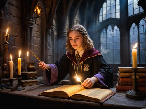 candlemaker,hogwarts,scholar,candle wick,girl studying,wizard,divination,potter,magic book,librarian,tutor,magic grimoire,potions,candlemas,harry potter,candlelights,the first sunday of advent,mystical portrait of a girl,wizardry,spell,Photography,Black and white photography,Black and White Photography 13