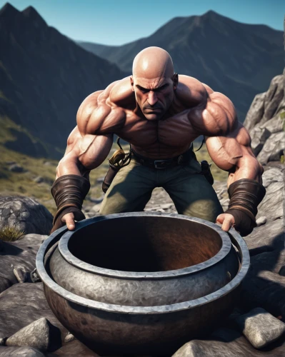 dwarf cookin,strongman,cooking pot,grog,barbarian,balanced boulder,keg,handpan,bongos,nördlinger ries,the pan,stone sink,steam release,bodhrán,pan,potter's wheel,greek,kettledrum,mountain spring,kefir,Conceptual Art,Graffiti Art,Graffiti Art 06