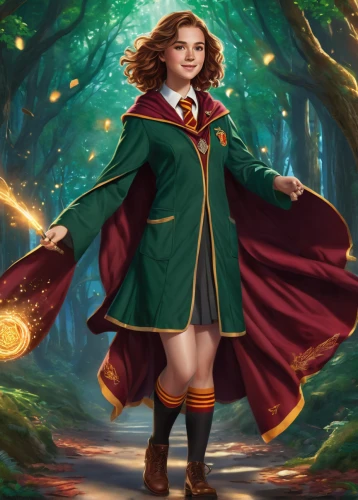 merida,potter,hogwarts,harry potter,fae,rowan,broomstick,cg artwork,wizard,witch broom,school uniform,librarian,magus,the wizard,quarterstaff,wand,magic grimoire,sorceress,sci fiction illustration,fairy tale character,Conceptual Art,Sci-Fi,Sci-Fi 06