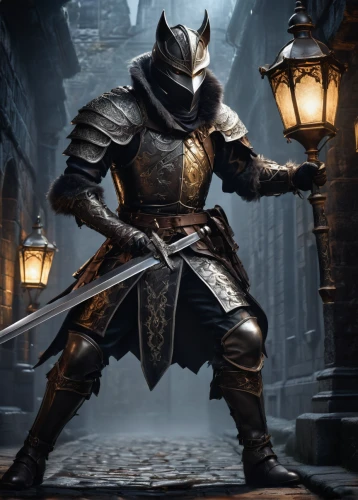knight armor,iron mask hero,paladin,massively multiplayer online role-playing game,knight,crusader,assassin,templar,armored,swordsman,dane axe,castleguard,dodge warlock,excalibur,hooded man,knight festival,medieval,awesome arrow,cullen skink,shredder,Conceptual Art,Fantasy,Fantasy 22