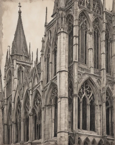 gothic architecture,york minster,ulm minster,westminster palace,rouen,reims,metz,nidaros cathedral,milan cathedral,gothic church,cologne cathedral,coventry,notre-dame,buttress,york,amiens,notre dame,haunted cathedral,july 1888,muenster,Photography,General,Realistic