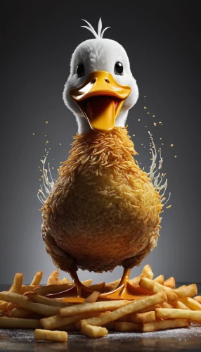 fry ducks,pubg mascot,chicken and chips,donald duck,duck,canard,the duck,donald,fowl,fried bird,chicken fries,duck bird,the chicken,chick smiley,cayuga duck,chicken bird,cinema 4d,chicken,chick,pato,Photography,Artistic Photography,Artistic Photography 11
