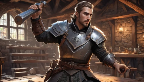 blacksmith,dane axe,cullen skink,witcher,massively multiplayer online role-playing game,thorin,king arthur,male elf,moulder,quarterstaff,game illustration,merchant,musketeer,templar,bard,dunun,male character,alaunt,melchior,dwarf sundheim,Conceptual Art,Daily,Daily 35