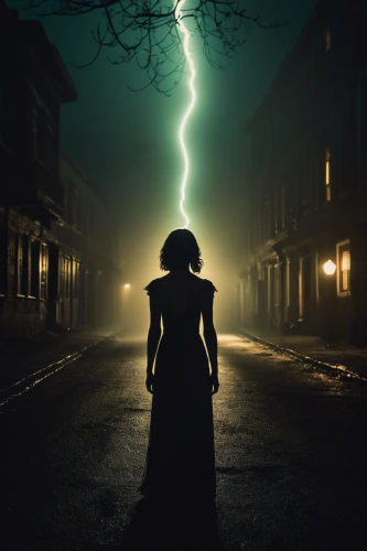 lightning,conceptual photography,strom,storm,electrified,lightening,thunderstorm mood,lightning storm,scary woman,light of night,queen of the night,photomanipulation,thunderstorm,scared woman,lamplighter,photo manipulation,sleepwalker,paranormal phenomena,the witch,sorceress,Photography,General,Realistic