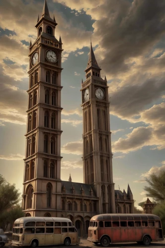 clock tower,train depot,freight depot,hogwarts express,the train station,railroad station,cairo tower,french train station,the cairo,church towers,digital compositing,train station,church painting,beautiful buildings,omnibus,world digital painting,carillon,wild west hotel,hogwarts,chucas towers