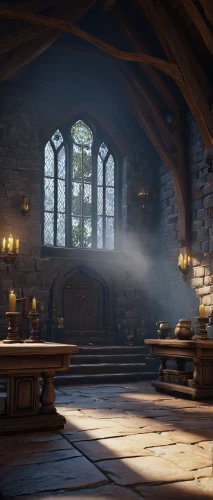wooden beams,hogwarts,dandelion hall,visual effect lighting,sanctuary,fireplace,fireplaces,hours of light,morning light,hall of the fallen,scene lighting,parchment,apothecary,hearth,potions,lobby,the evening light,candlemaker,medieval architecture,tavern,Illustration,Japanese style,Japanese Style 09