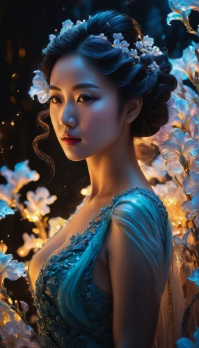 faerie,faery,jasmine blossom,fantasy picture,fairy tale character,fairy queen,fantasy portrait,mystical portrait of a girl,celtic woman,enchanting,fantasy art,cinderella,jasmine flower,jasmine,oriental princess,white rose snow queen,fairy tale,rosa 'the fairy,chinese art,scent of jasmine,Photography,General,Fantasy