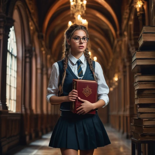 librarian,girl studying,schoolgirl,scholar,school skirt,girl in a historic way,academic,bookworm,tutor,bibliology,school uniform,private school,library book,academic dress,books,the girl studies press,student,mystical portrait of a girl,women's novels,child with a book,Photography,General,Fantasy