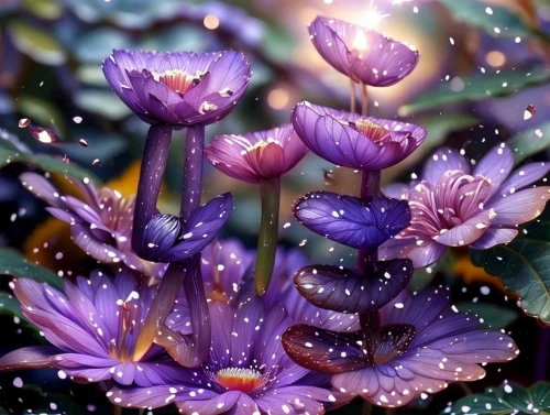 dew drops on flower,dew drops,dewdrops,flower of water-lily,crocus flowers,rain lily,waterdrops,purple crocus,dew droplets,rainwater drops,raindrops,morning light dew drops,dew drop,water drops,purple parrot tulip,droplets of water,purple flowers,rain droplets,droplets,purple flower