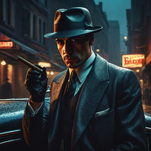 film noir,detective,mafia,al capone,casablanca,private investigator,man holding gun and light,black city,spy,inspector,holmes,smoking man,spy visual,spy-glass,fedora,investigator,mobster,black hat,gentleman icons,sherlock holmes,Art,Artistic Painting,Artistic Painting 36