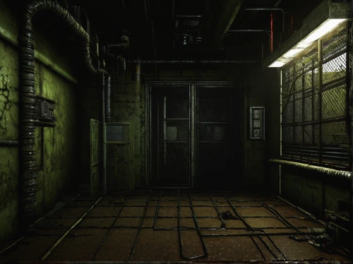 penumbra,empty factory,basement,the morgue,creepy doorway,asylum,hallway,abandoned room,warehouse,blind alley,3d render,alleyway,containment,arbitrary confinement,disused,cold room,loading dock,empty interior,derelict,sci fi surgery room,Photography,Fashion Photography,Fashion Photography 15