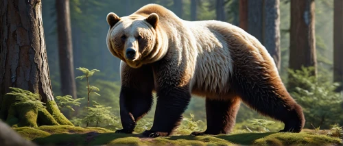 uintatherium,anteater,nordic bear,grizzlies,philomachus pugnax,giant anteater,mustelid,paraxerus,giant panda,anthropomorphized animals,forest animal,scandia bear,reconstruction,woodland animals,great bear,grizzly,brown bear,slothbear,grizzly bear,mammals,Conceptual Art,Fantasy,Fantasy 06