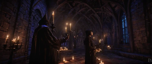 candlemas,gothic church,haunted cathedral,nidaros cathedral,candlelights,candlemaker,hall of the fallen,gothic portrait,dark gothic mood,candlelight,clergy,gothic,advent candles,black candle,gothic architecture,gothic style,notre dame,medieval,the black church,blood church,Illustration,Realistic Fantasy,Realistic Fantasy 47