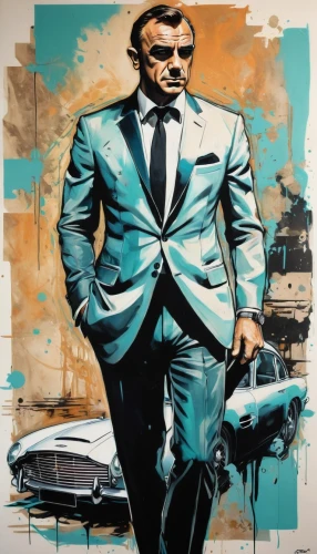 frank sinatra,black businessman,muhammad ali,james bond,gentleman icons,richard nixon,austin cambridge,a black man on a suit,cool pop art,al capone,bond,smoking man,60's icon,edsel,chuck,kingpin,streetart,businessman,modern pop art,falcon,Illustration,Realistic Fantasy,Realistic Fantasy 23