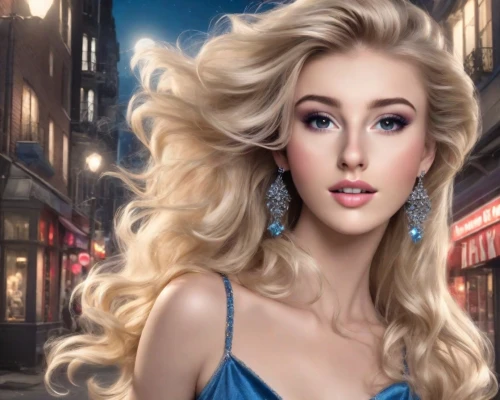 blonde woman,celtic woman,magnolieacease,princess' earring,cinderella,mazarine blue,elsa,the blonde in the river,fantasy woman,retouching,blonde girl,fantasy art,advertising campaigns,airbrushed,photoshop manipulation,blond girl,aphrodite,cool blonde,jasmine blue,lycia