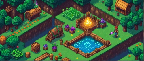 fairy village,druid grove,forest glade,fairy forest,elven forest,campsite,tileable,tavern,aurora village,forest path,dungeon,forest ground,tileable patchwork,fairy world,game illustration,forests,wishing well,enchanted forest,isometric,knight village,Unique,Pixel,Pixel 01