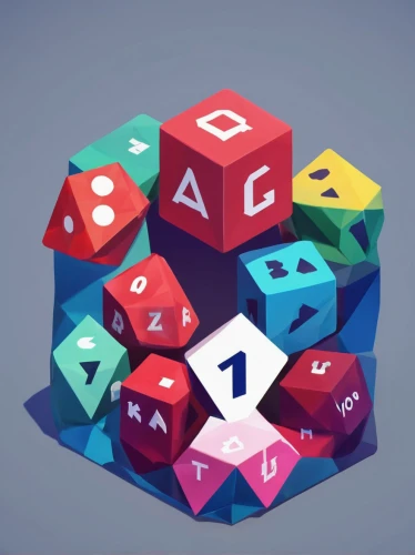 cubes games,game dice,dice for games,collected game assets,column of dice,dices,magic cube,dice game,game blocks,cubes,isometric,rubics cube,ball cube,dodecahedron,dices over newspaper,low poly,dribbble icon,low-poly,vinyl dice,geometric solids,Unique,3D,Low Poly