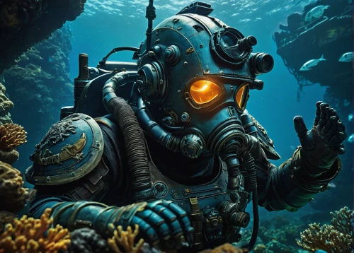 aquanaut,scuba,underwater diving,divemaster,scuba diving,deep sea diving,diving helmet,underwater background,undersea,ocean underwater,under sea,coral guardian,marine life,sea life underwater,ocean floor,marine biology,underwater world,deep sea,diving equipment,bottom of the sea,Photography,General,Commercial