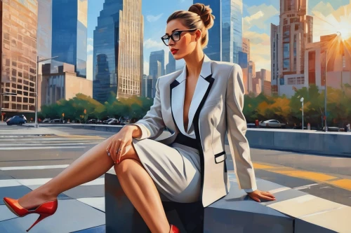 businesswoman,business woman,bussiness woman,fashion illustration,white-collar worker,business girl,woman sitting,woman in menswear,city ​​portrait,business women,art deco woman,businesswomen,businessperson,executive,business angel,world digital painting,women fashion,sci fiction illustration,fashion vector,advertising figure,Art,Artistic Painting,Artistic Painting 45