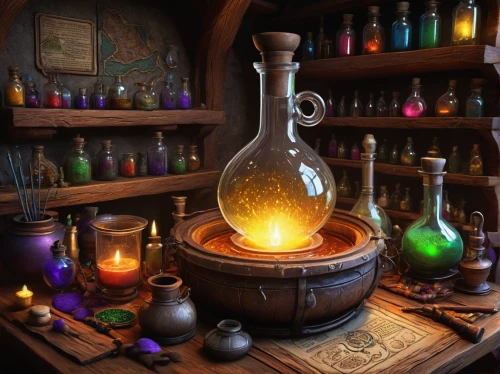 potions,apothecary,potion,candlemaker,alchemy,distillation,oil lamp,reagents,creating perfume,magical pot,potter's wheel,medieval hourglass,cauldron,flagon,conjure up,amphora,glass items,perfume bottles,collected game assets,kerosene,Illustration,Black and White,Black and White 14