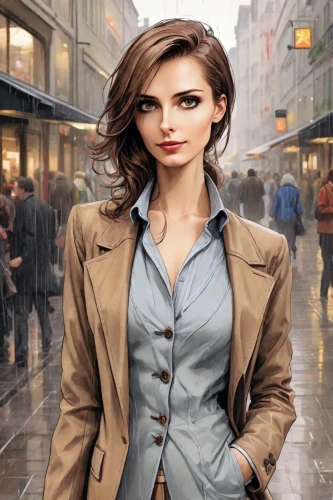 stock exchange broker,white-collar worker,female doctor,bussiness woman,woman in menswear,women clothes,women fashion,action-adventure game,businesswoman,sprint woman,stock broker,private investigator,menswear for women,photoshop manipulation,woman walking,girl in a long,image manipulation,sales person,overcoat,fashion vector,Digital Art,Comic