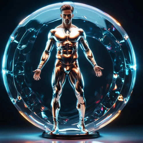 dr. manhattan,electro,3d man,ironman,vitruvian man,the vitruvian man,cyborg,electron,iceman,3d figure,tony stark,cinema 4d,the human body,sci fiction illustration,cybernetics,lensball,humanoid,atom,actionfigure,steel man,Photography,Artistic Photography,Artistic Photography 03