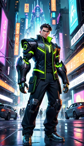 high-visibility clothing,engineer,firefighter,traffic cop,cyberpunk,neon human resources,fire fighter,fireman,disney baymax,first responders,firefighters,officer,big hero,fire fighters,firemen,time square,paramedic,sci fiction illustration,neon,baymax,Anime,Anime,Cartoon