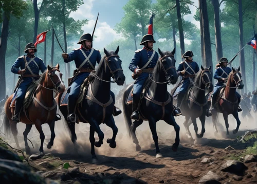 cossacks,cavalry,reenactment,french digital background,historical battle,game illustration,lancers,appomattox court house,federal army,american frontier,prussian,arlington,infantry,battlefield,orders of the russian empire,rangers,waterloo,conquest,officers,horsemen,Illustration,Japanese style,Japanese Style 20