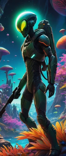 alien warrior,frog background,aquanaut,coral guardian,sci fiction illustration,ranger,alien planet,scifi,alien world,sci fi,cg artwork,scuba,fish-surgeon,nebula guardian,sci-fi,sci - fi,biologist,cuthulu,explorer,game illustration,Illustration,Realistic Fantasy,Realistic Fantasy 12