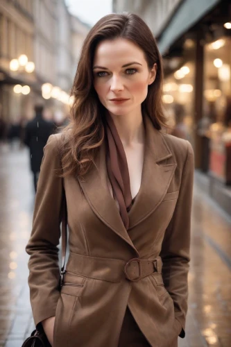 woman in menswear,menswear for women,business woman,women fashion,librarian,bolero jacket,businesswoman,women clothes,overcoat,stock exchange broker,female model,brown fabric,portrait photographers,portrait photography,portrait background,business girl,women's clothing,female doctor,trench coat,navy suit,Photography,Natural