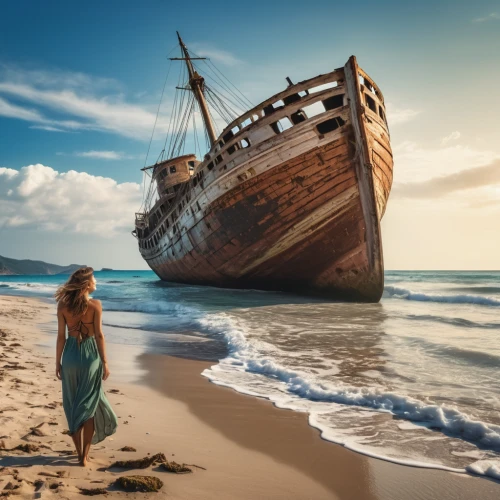 ship wreck,old wooden boat at sunrise,shipwreck,shipwreck beach,sea sailing ship,sailing ship,the wreck of the ship,wooden boat,mayflower,ship travel,east indiaman,old ship,sea fantasy,trireme,caravel,stranded,pirate ship,sail ship,viking ship,seafaring,Photography,General,Realistic