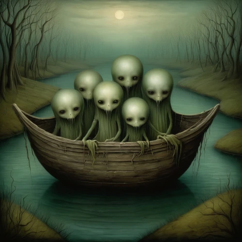 skull rowing,scull,ghost ship,skull racing,pea soup,trireme,the night of kupala,rotten boat,row row row your boat,adrift,green icecream skull,skeletons,the vessel,sea scouts,boat landscape,row boat,patrols,rowboat,life after death,pedalos,Illustration,Abstract Fantasy,Abstract Fantasy 06