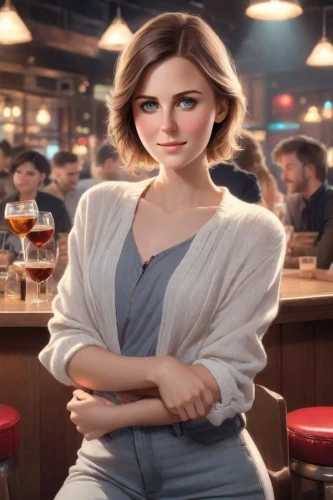 waitress,barmaid,bartender,pub,barista,woman at cafe,female alcoholism,woman drinking coffee,the pub,the girl's face,coffee background,pubs,bar,cigarette girl,girl in a long,newcastle brown ale,the girl at the station,woman holding pie,barman,female doctor,Photography,Realistic