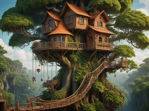 tree house,tree house hotel,treehouse,tree top,house in the forest,hanging houses,treetop,tree tops,bird house,tree top path,little house,crooked house,wooden house,beautiful home,bird kingdom,rapunzel,treetops,sky apartment,home landscape,stilt house,Photography,General,Cinematic